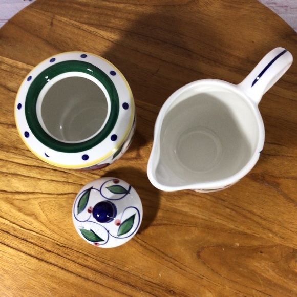 JAY Hand Painted Ceramic Sugar and Creamer Set - Picture 6 of 8